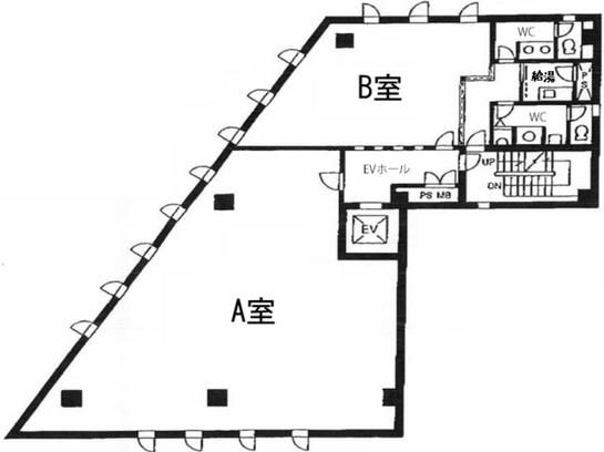 AKASAKA SUGAI BLDG. 3階B 平面図
