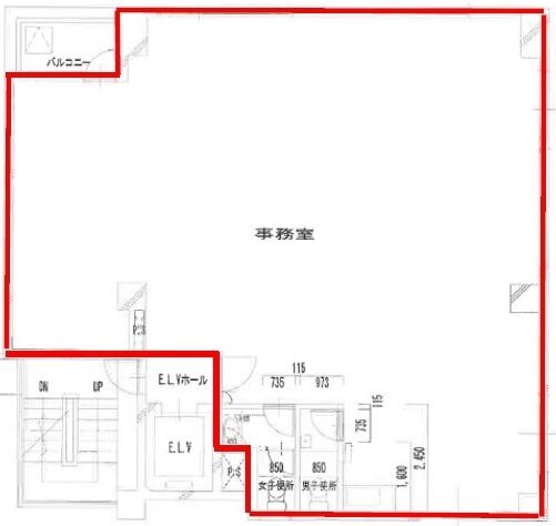 カテリーナ柳通りビル 4階 平面図