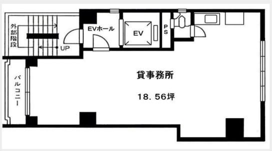熊谷ビル 2階 平面図