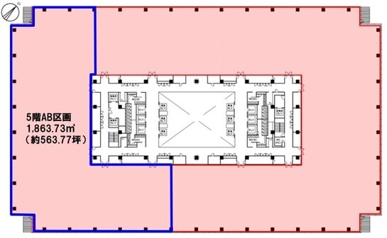 KDX豊洲グランスクエア 5階AB 平面図