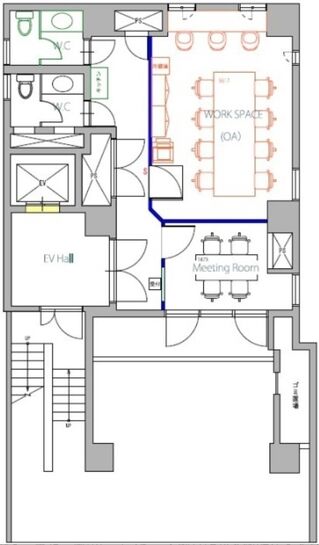 菅家ビル（スガヤビル） 1階 平面図