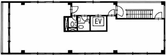 京橋YAHATAビル（旧：京橋第二長岡ビル） 5階501 平面図