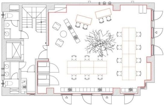 U square 高田馬場 4階 平面図