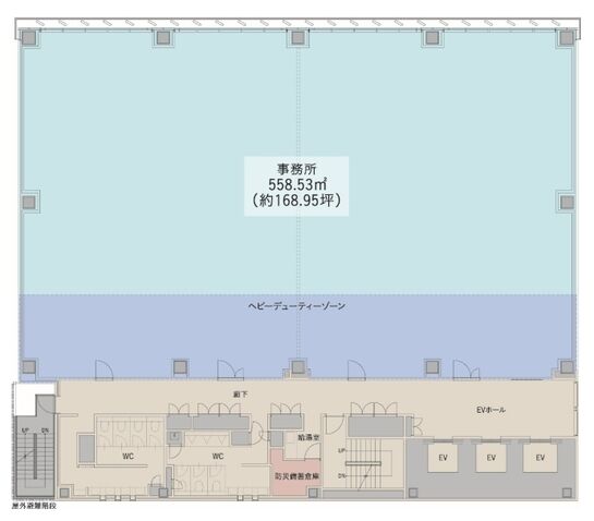 ヤブ原ビル 6階 平面図