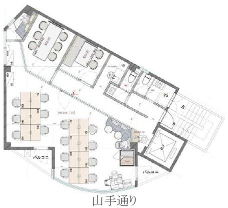 青葉台四丁目ビル 2階 平面図