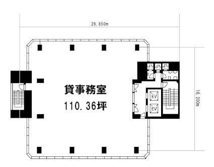 廣瀬ビル（ヒロセビル/廣瀬第1ビル） 5階 平面図