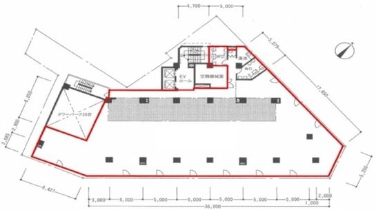 大井町センタービル 3階 平面図