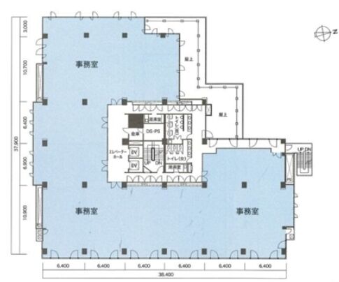 ルーシッドスクエア新宿イースト(旧:新宿TXビル) 2階 平面図