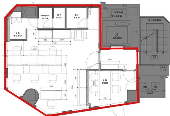 ARISTO三田 4階 平面図