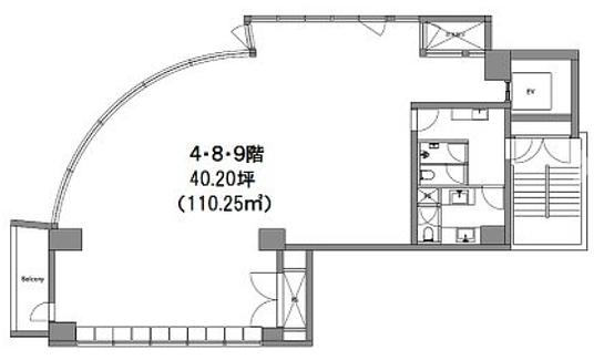 石川興産ビル 4階 平面図