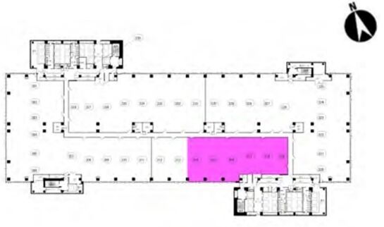 新宿イーストサイドスクエア 3階 平面図