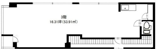 笠原ビル 3階 平面図