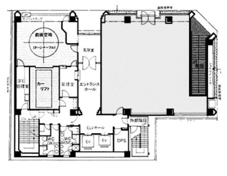 オーキッドプレイス八丁堀（旧：ヒューリック八丁堀第二ビル） 1階 平面図