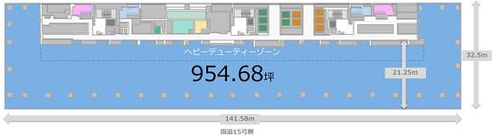 泉岳寺駅地区第二種市街地再開発事業 8階 平面図