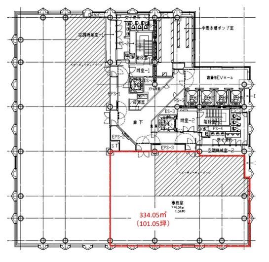 日土地西新宿ビル 17階 平面図