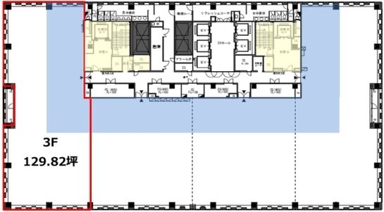 GRC品川イノベーションパーク（旧：品川シーサイドウエストタワー） 3階A 平面図
