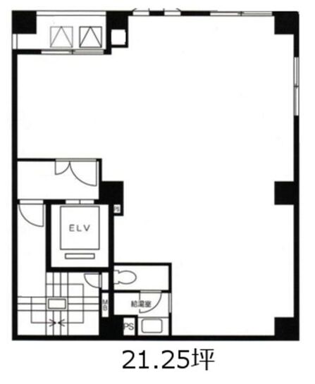 須田ビル（台東区） 3階 平面図
