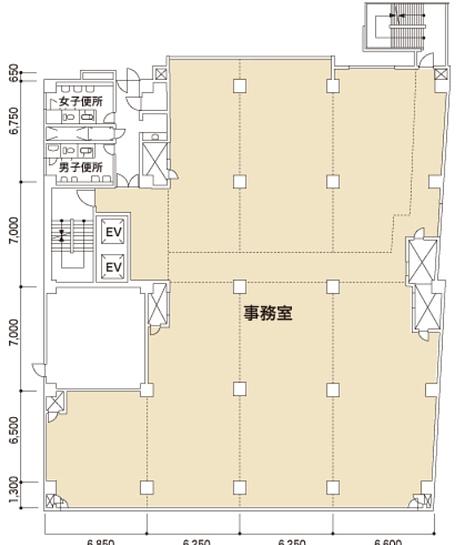 小田急西新宿ビル 2階205 平面図