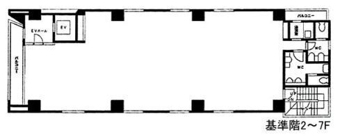 K's西麻布（ケイズ西麻布） 5階 平面図