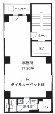 アタゴ小林ビル 4階 平面図