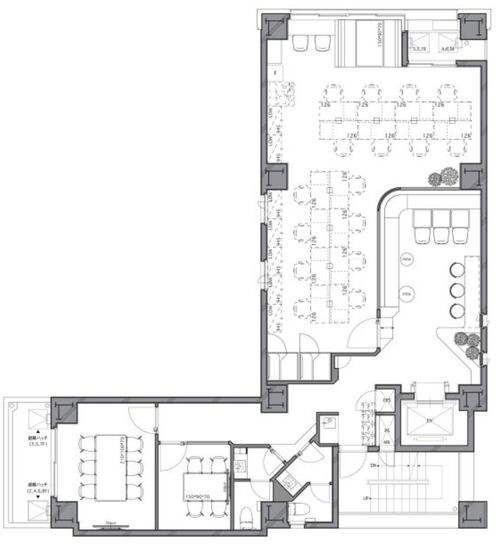 NOVEL WORK 日本橋茅場町(旧:山本ビル) 3階 平面図