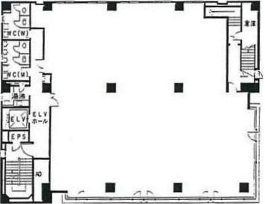 朝日生命上野ビル 6階 平面図