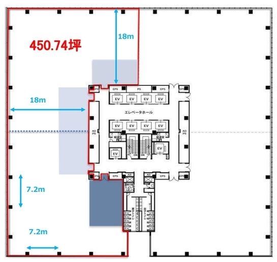 豊洲プライムスクエア 11階 平面図