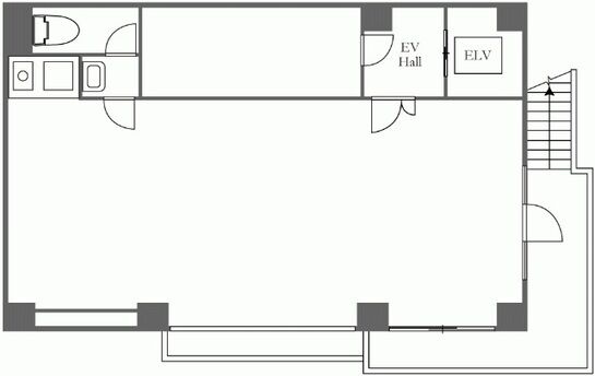 新宿中興ビル 地下1階 平面図