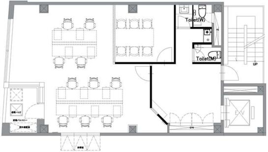 STRADA GINZA EAST(旧:築地SKビル) 2階 平面図