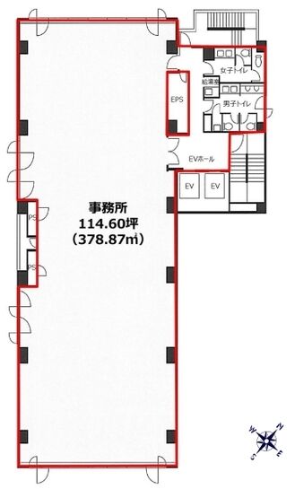 築地616ビル 3階 平面図