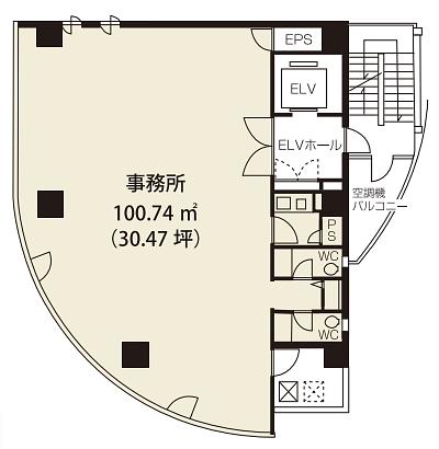 サワダビル 5階 平面図