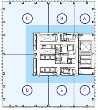 晴海プライムスクエア（旧：晴海フロントビル） 3階C 平面図