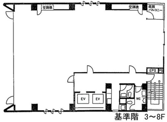 末広ビル（外神田5丁目） 4階 平面図