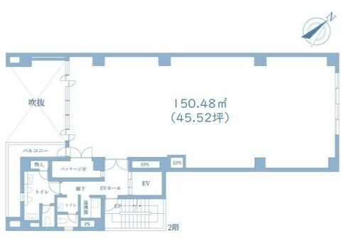 東日本橋コーポラス 2階 平面図