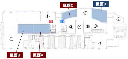 東京汐留ビルディング 2階B 平面図