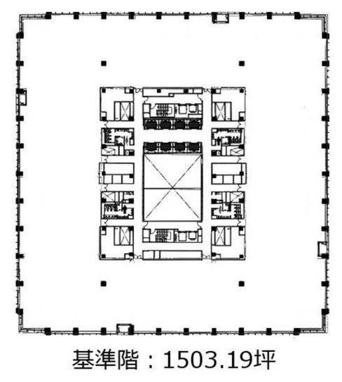 品川シーズンテラス 8階 平面図