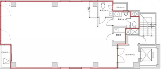 TKK新橋ビル（新橋4丁目24-11） 5階 平面図