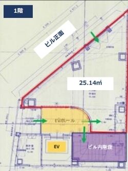 ACN南青山スクエア 1階～2階 平面図