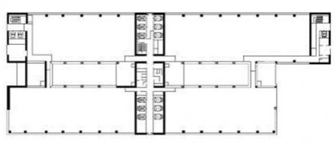 タイム24ビル 10階東 平面図