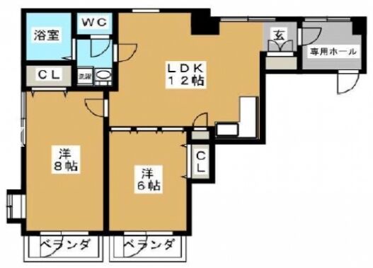 ソレアード六本木 9階902 平面図