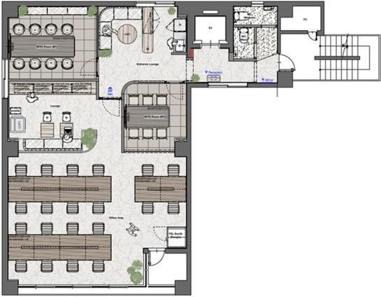 THE GATE Otemachi（旧：CRC北大手町ビル） 3階 平面図