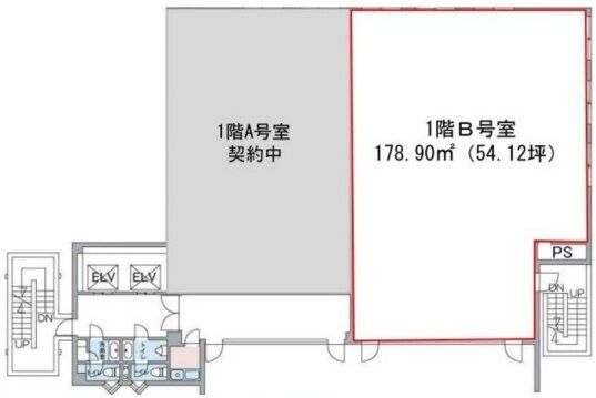 東池袋SSビル 1階B 平面図