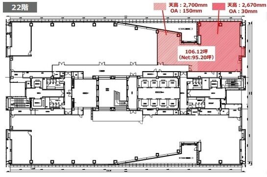 トレードピアお台場 22階南 平面図