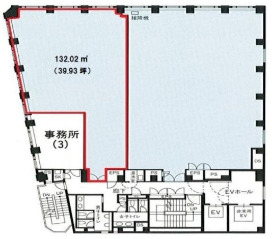 アクロス新川ビルアネックス 2階2 平面図