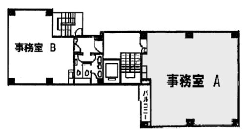 第2一松ビル 6階A 平面図