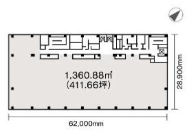交詢ビルディング 6階603 平面図