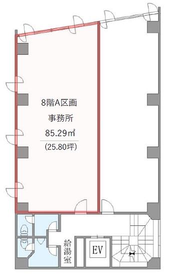 宮益SKビル 8階A 平面図