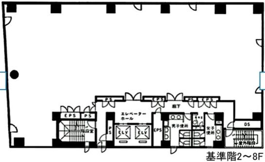 芝日景有楽ビル 8階 平面図