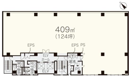磯村ビル 4階 平面図