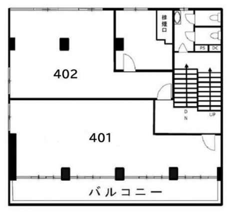銀座新星ビル 4階401 平面図